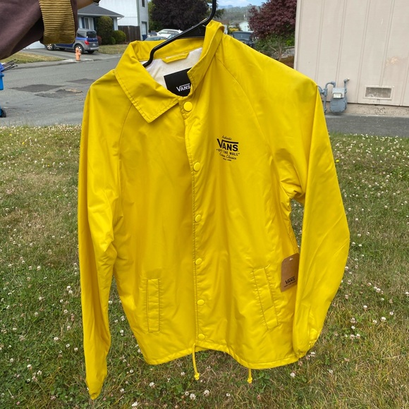 vans yellow raincoat